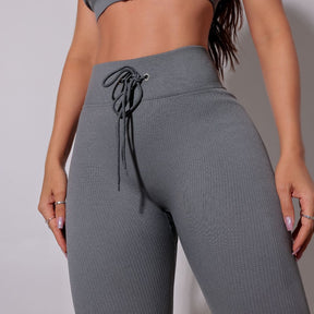 Calça Legging Infinify Canelado Cinza