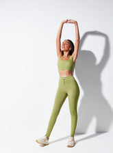 Conjunto Top/calça Legging Verde