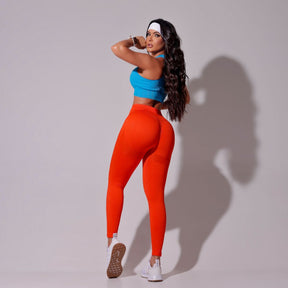 Calça Empina Bumbum Fitness Laranja