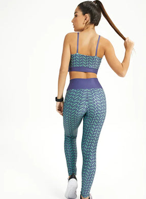 Conjunto Feminino Fitness Legging + Top Lotus