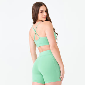 SHORT STUNNING VERDE EM SUPLEX POLIAMIDA