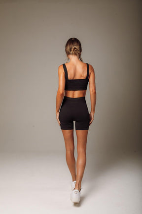 Short Stripe Seamless Preto